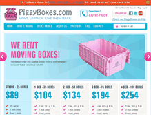 Tablet Screenshot of piggyboxes.com